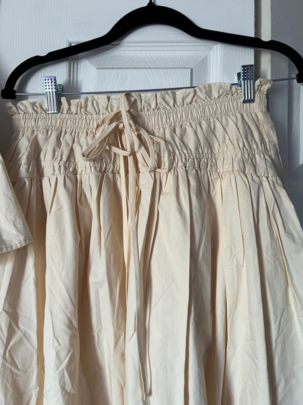 Moon River Cream Embroidered Midi Skirt & Top Set - Floral Detail - Picture 9 of 14